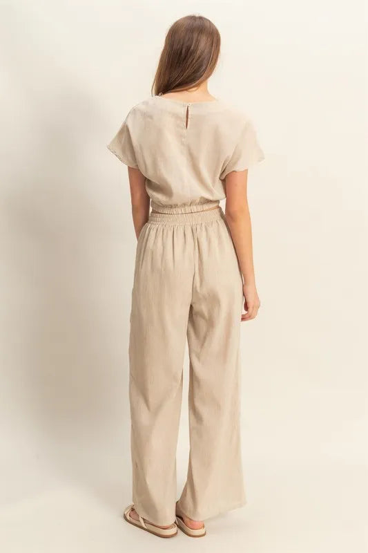 HYFVE Round Neck Short Sleeve Top and Pants Set - Sydney So Sweet