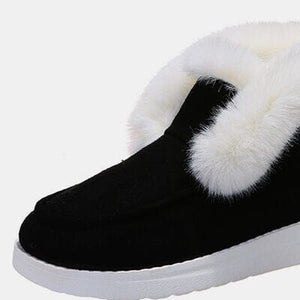 Furry Suede Snow Boots - Sydney So Sweet