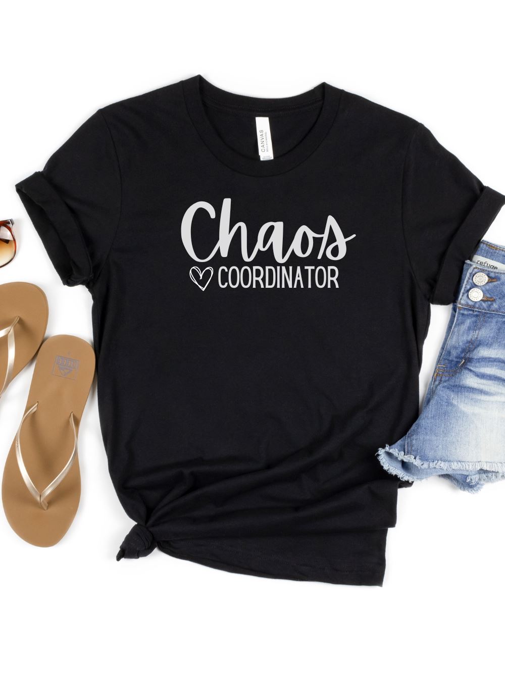 Chaos Coordinator Mom T-Shirt Bella + Canvas Unisex Jersey Short Sleeve Tee - Many Colors - Sydney So Sweet