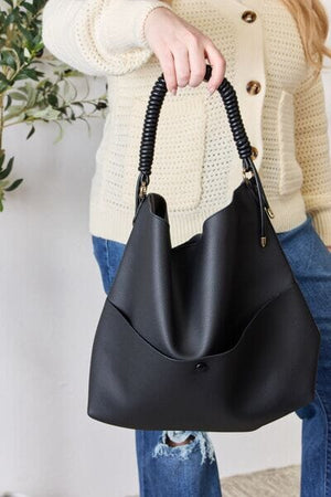 Vegan Leather Handbag with Pouch - Sydney So Sweet