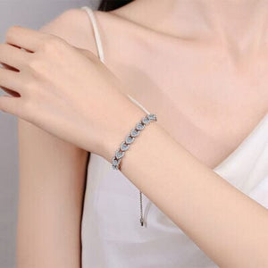 1 Carat Moissanite 925 Sterling Silver Bracelet - Sydney So Sweet