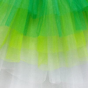 Green, Lime, White 6 Layer Tutu Skirt Costume for Girls, Women, Plus - Sydney So Sweet