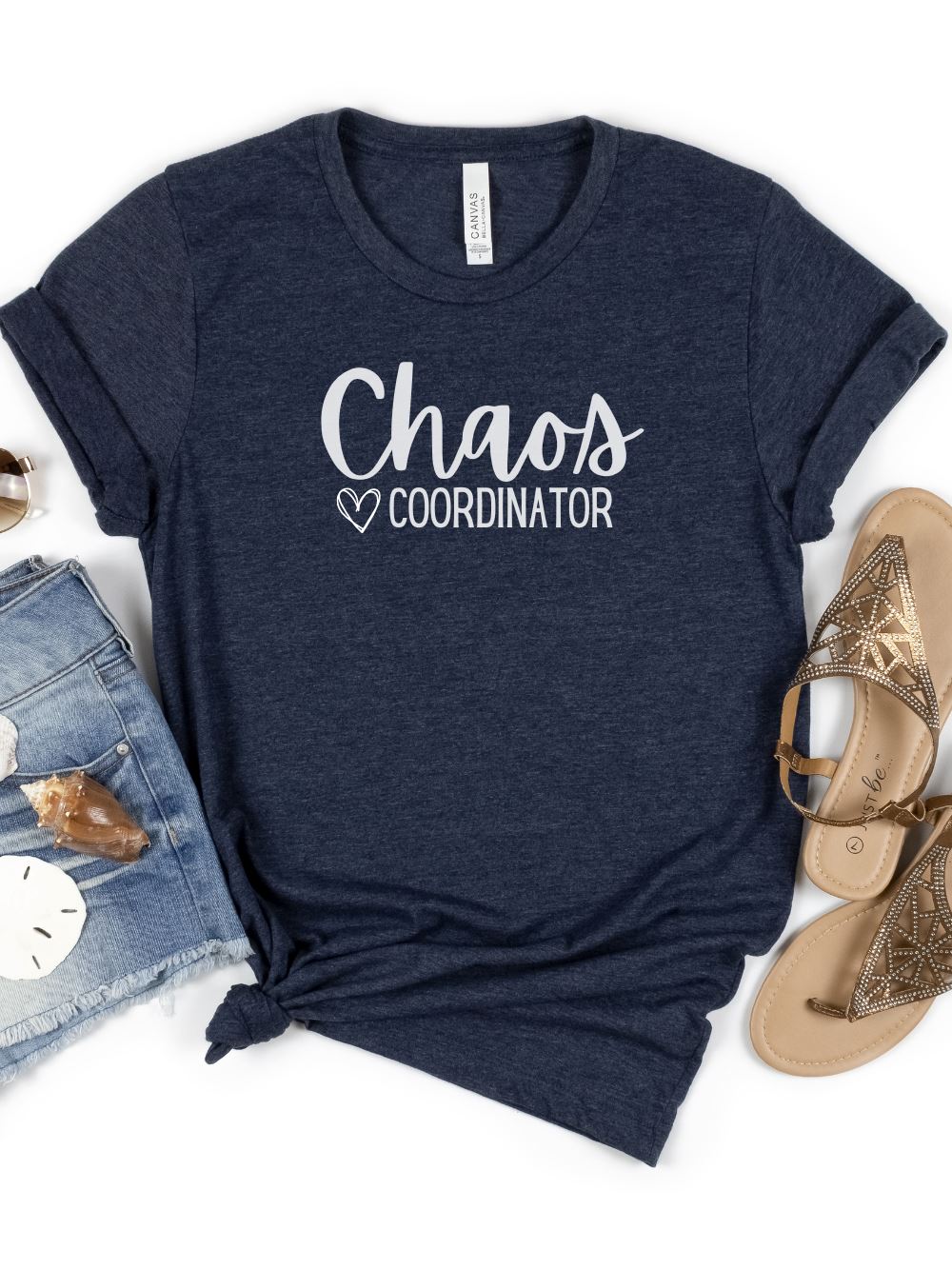 Chaos Coordinator Mom T-Shirt Bella + Canvas Unisex Jersey Short Sleeve Tee - Many Colors - Sydney So Sweet