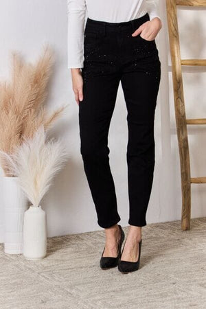 Judy Blue Full Size Rhinestone Embellished Slim Jeans - Sydney So Sweet