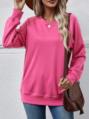 Round Neck Long Sleeve Sweatshirt - Sydney So Sweet