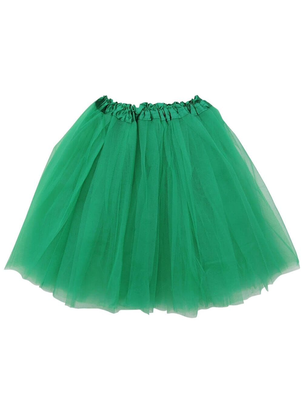 Green Tutu Skirt for Women – 3-Layer Tulle Ballet Skirt for Costume, Dress-Up, Dance, & Cosplay - Sydney So Sweet