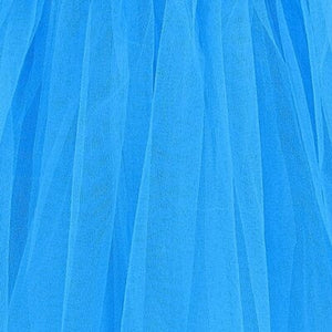 Neon Blue Tutu Skirt for Adult - Women's Size 3-Layer Basic Ballet Costume Dance Tutus - Sydney So Sweet