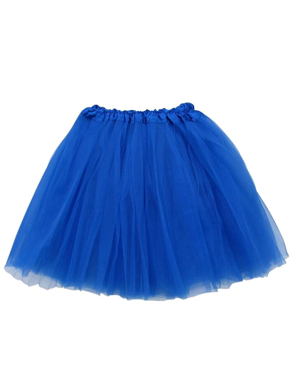 Royal Blue Tutu Skirt for Women – 3-Layer Tulle Ballet Skirt for Costume, Dress-Up, Dance, & Cosplay - Sydney So Sweet