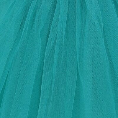 Turquoise Green Tutu Skirt for Girls – 3-Layer Tulle Ballet, Dance, and Dress-Up Costume Skirt - Sydney So Sweet