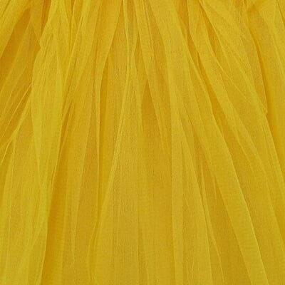 Yellow Tutu Skirt for Women – 3-Layer Tulle Ballet Skirt for Costume, Dress-Up, Dance, & Cosplay - Sydney So Sweet