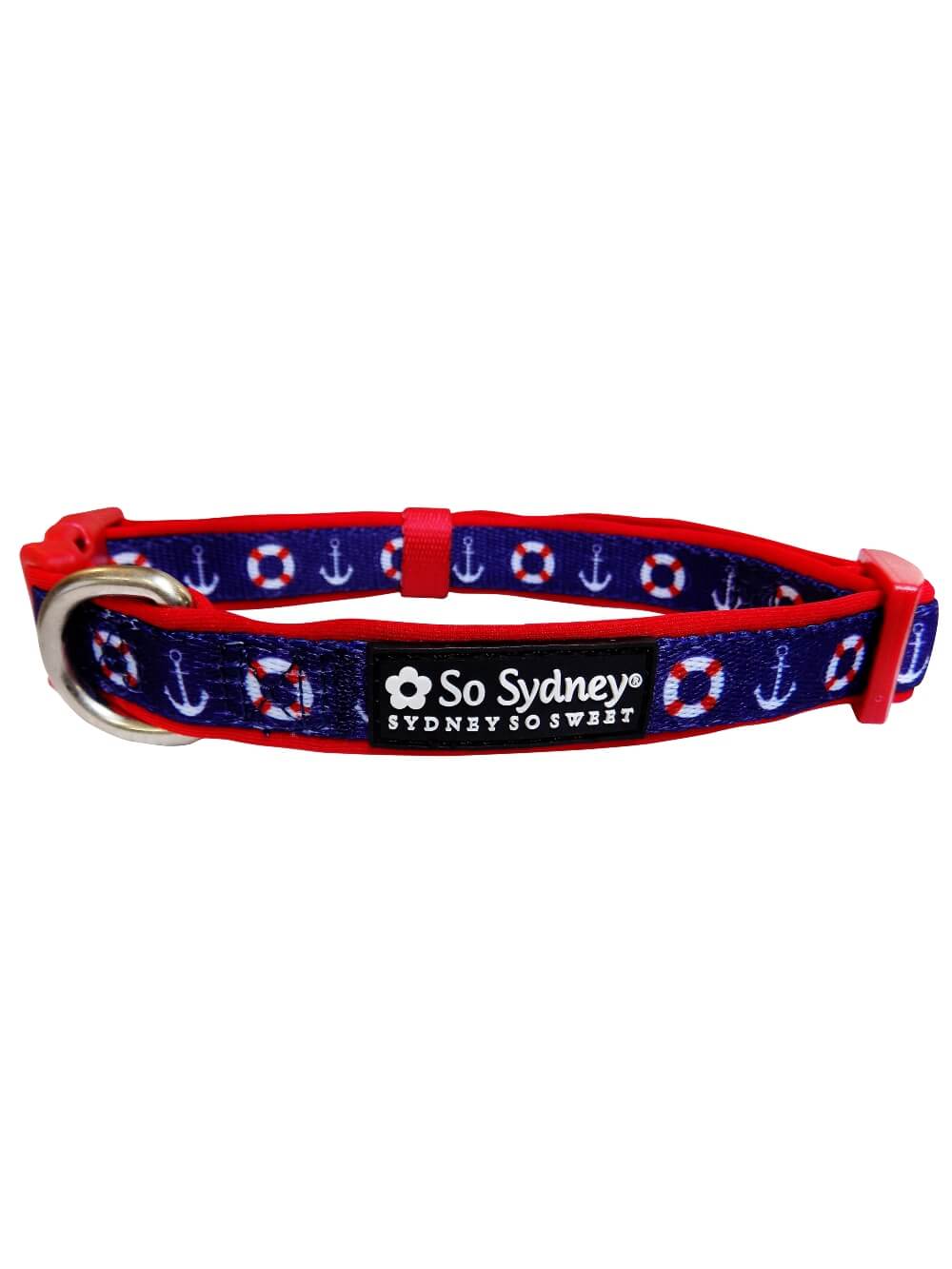 Anchor Yacht Club Boat Collection Dog Collar – Adjustable, Durable, Nautical Pet Accessory for Small, Medium, Large Dogs - Sydney So Sweet
