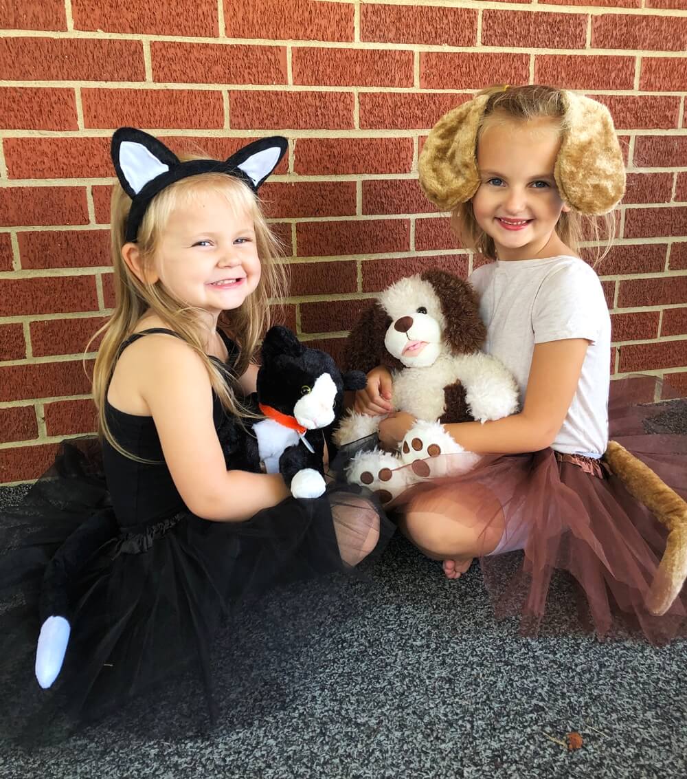 Girls Black Cat Costume - Kids Costume Set with Black Tutu, Tail, & Ears - Sydney So Sweet