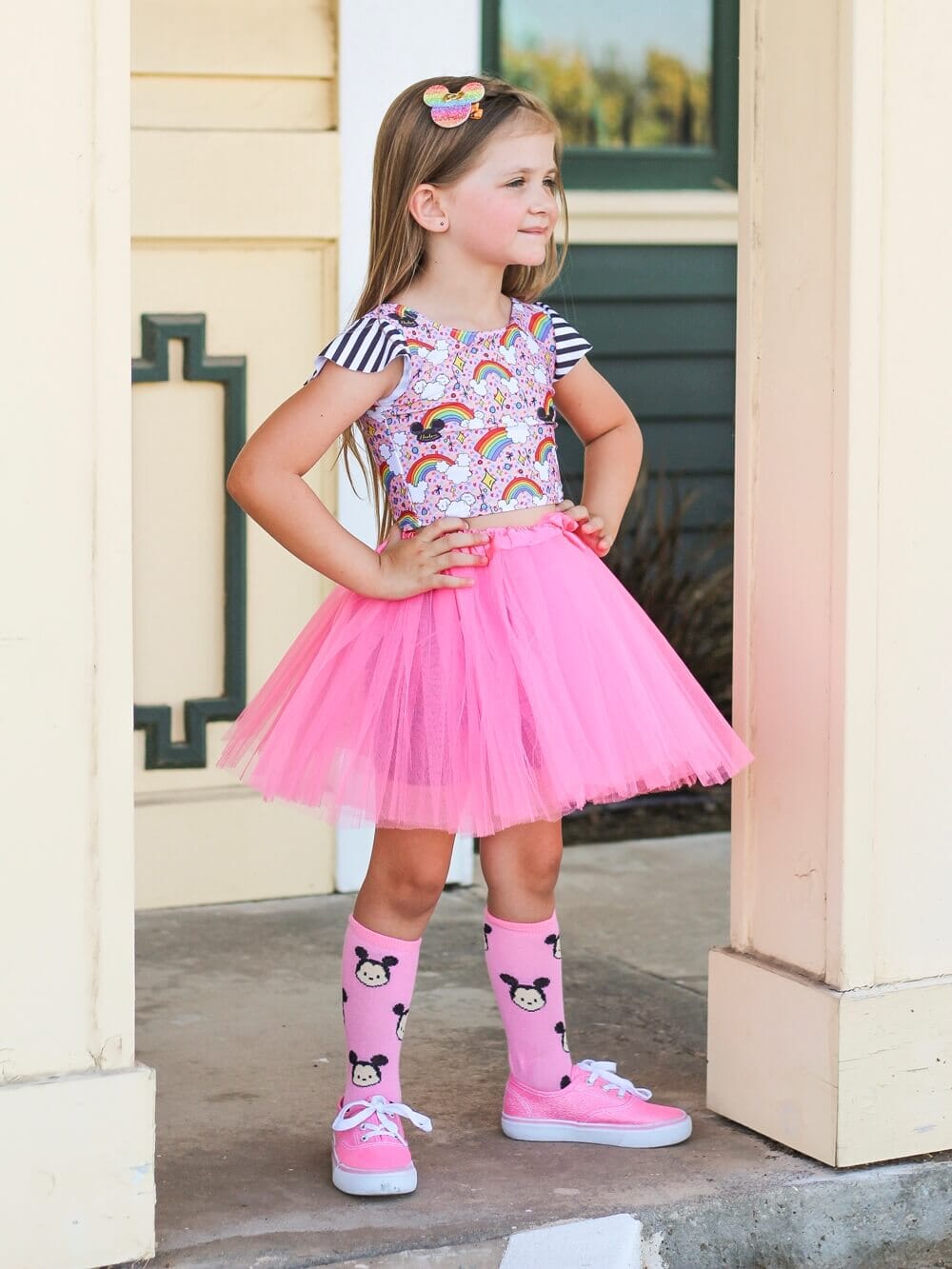 Pink Tutu Skirt for Girls – 3-Layer Tulle Ballet, Dance, and Dress-Up Costume Skirt - Sydney So Sweet