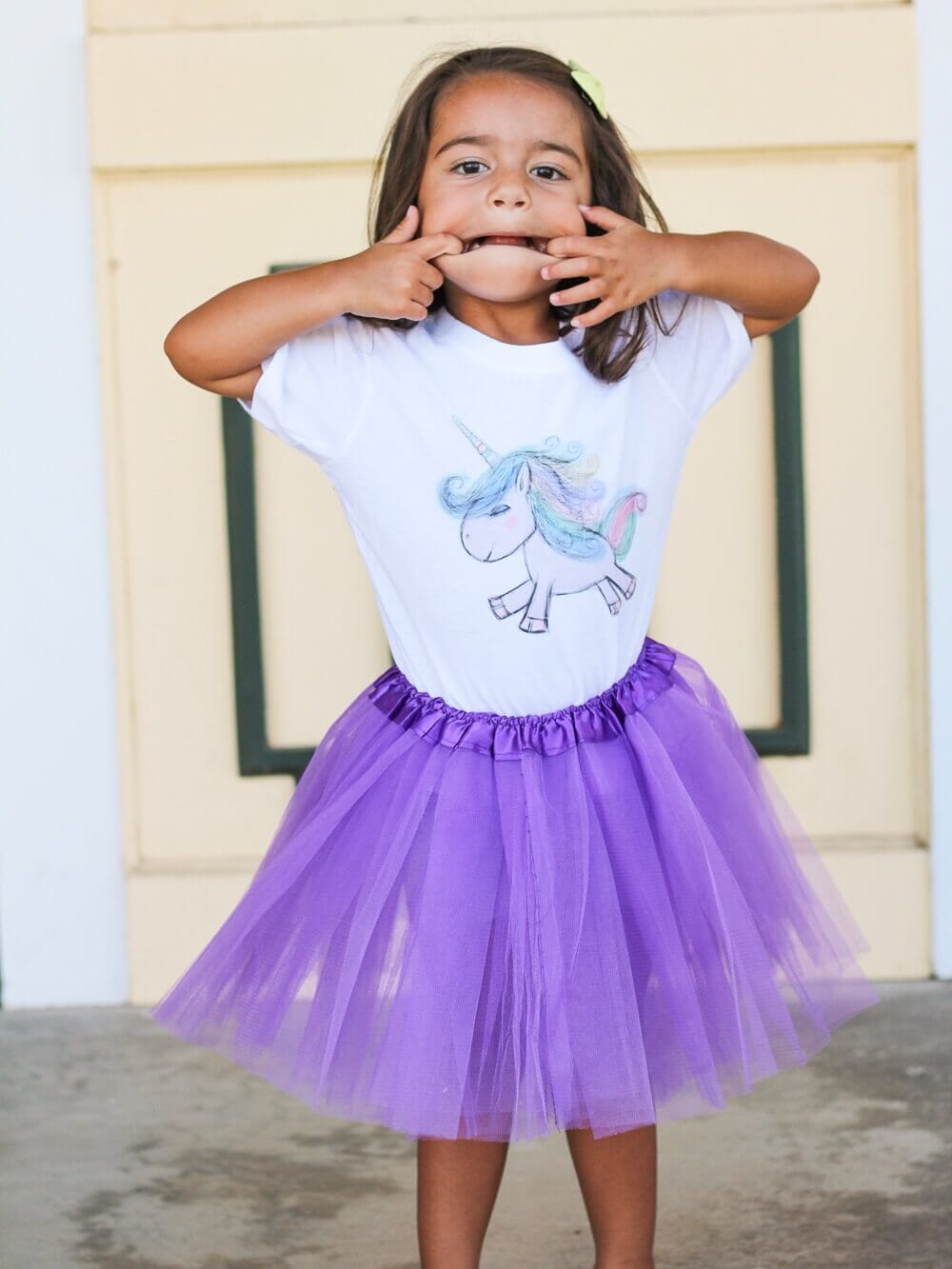 Purple Tutu Skirt for Girls – 3-Layer Tulle Ballet, Dance, and Dress-Up Costume Skirt - Sydney So Sweet