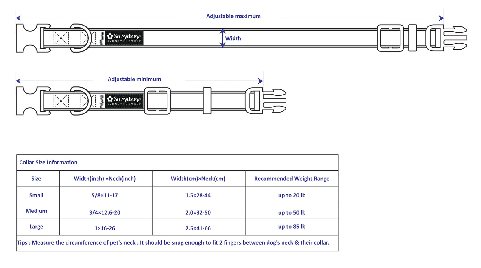 Anchor Yacht Club Boat Collection Dog Collar – Adjustable, Durable, Nautical Pet Accessory for Small, Medium, Large Dogs - Sydney So Sweet