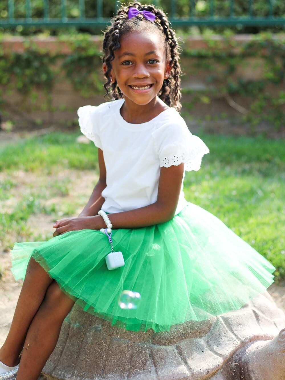 Green Tutu Skirt for Girls – 3-Layer Tulle Ballet, Dance, and Dress-Up Costume Skirt - Sydney So Sweet