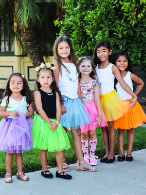 Pink Tutu Skirt - Kids Size 3-Layer Tulle Basic Ballet Dance Costume Tutus for Girls - Sydney So Sweet