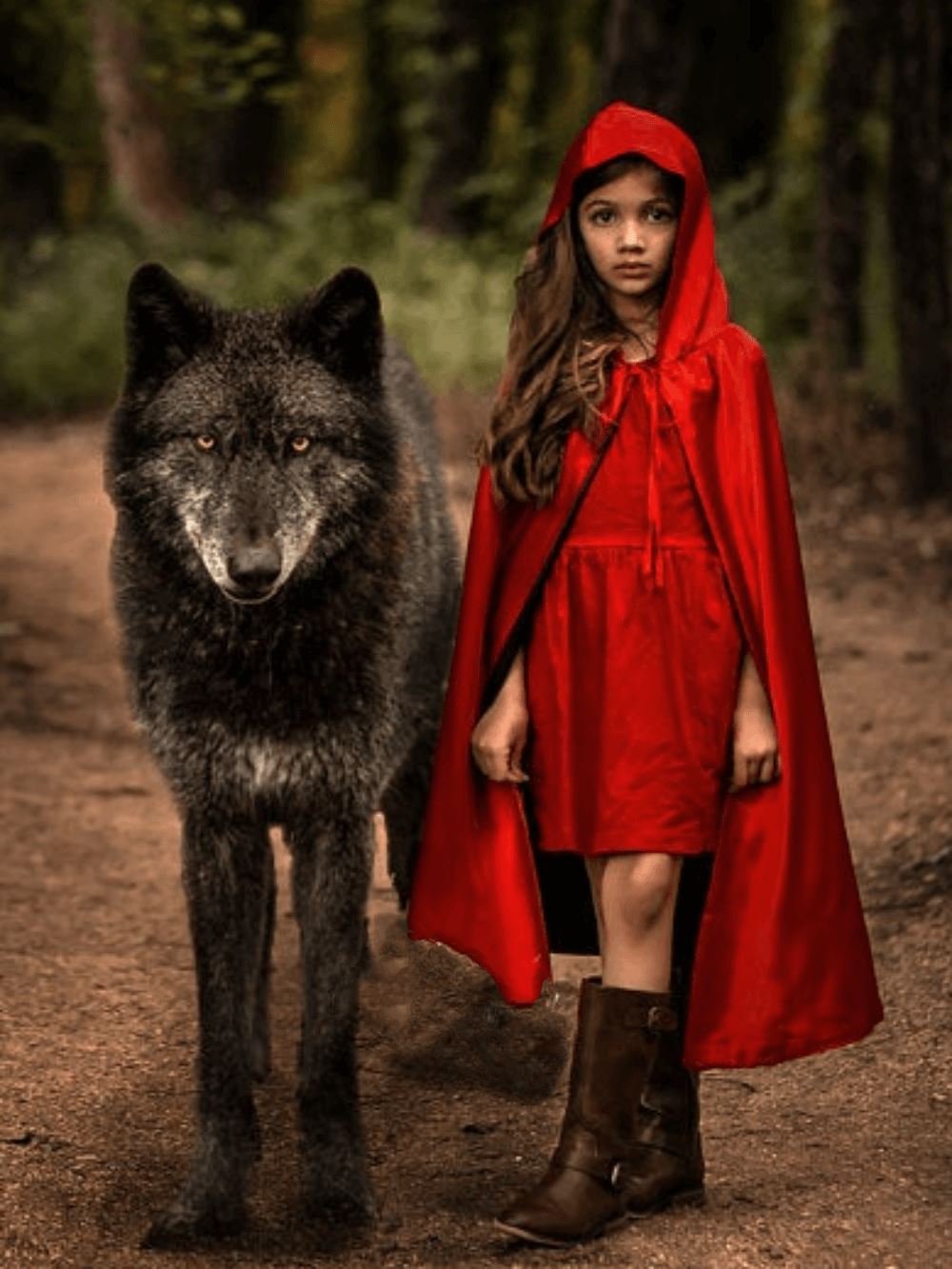 Black & Red Hooded Cape, Superhero or Princess Reversible Hooded Cloak - Sydney So Sweet