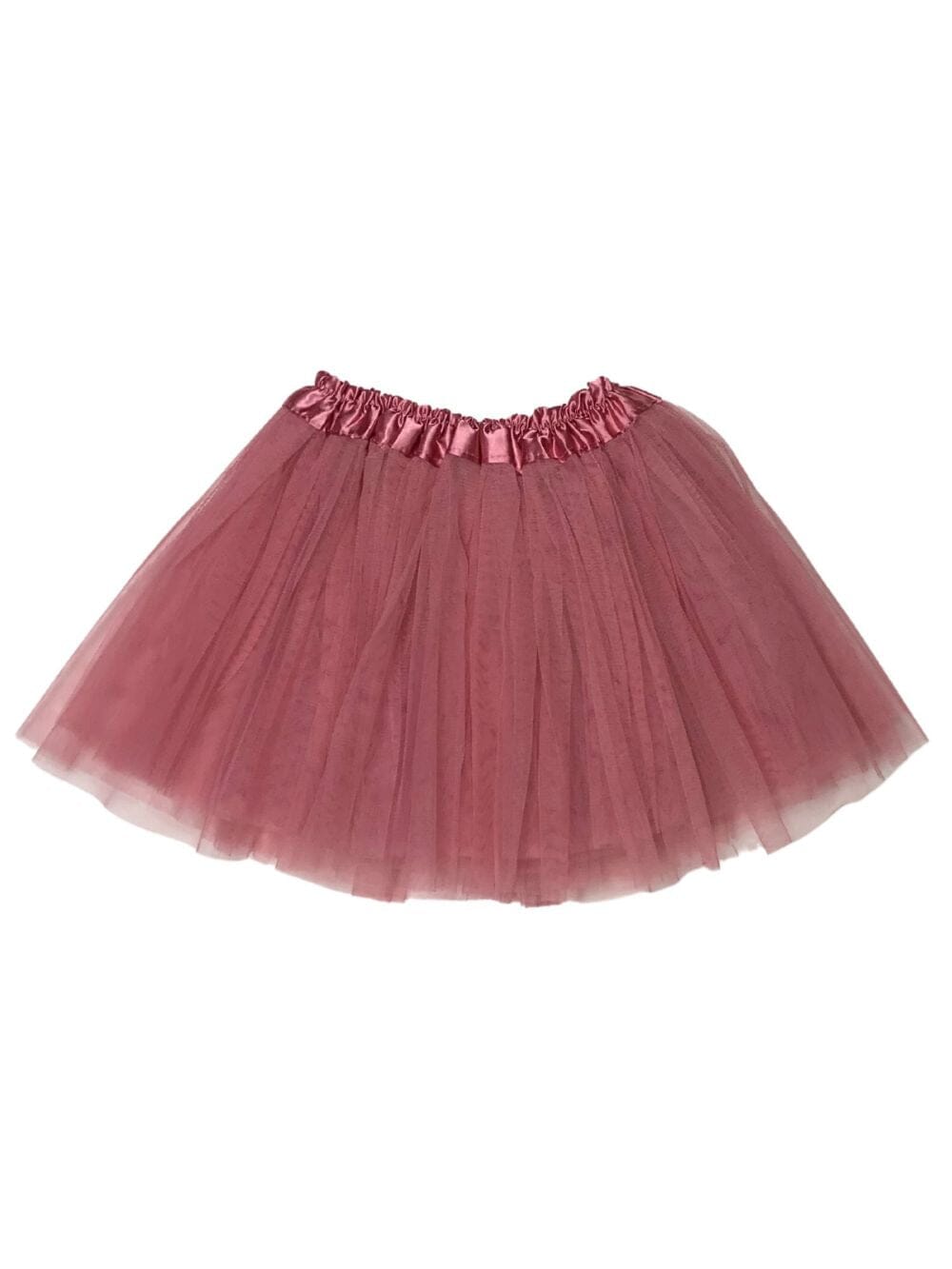 Dusty Rose Tutu Skirt for Girls – 3-Layer Tulle Ballet, Dance, and Dress-Up Costume Skirt - Sydney So Sweet