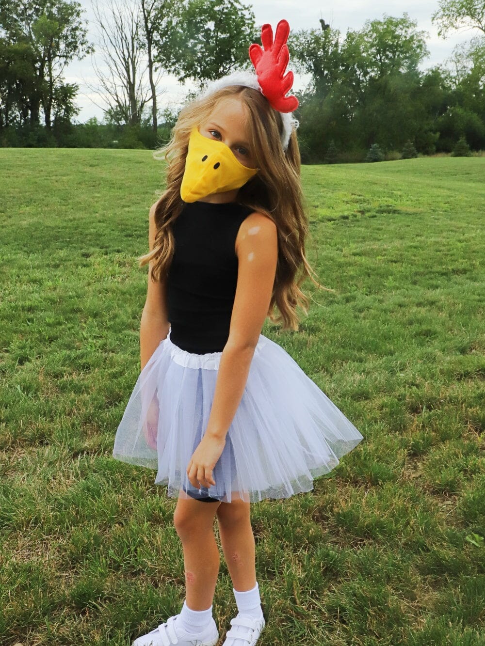 Chicken Costume - Complete Kids Costume Set with Tutu, Headband, & Beak - Sydney So Sweet