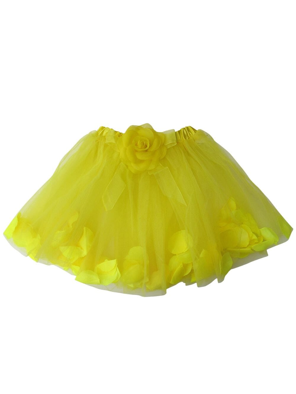 Yellow Petal Tutu Skirt - Kids Size Tulle Basic Ballet Dance Costume Girls Tutus - Sydney So Sweet