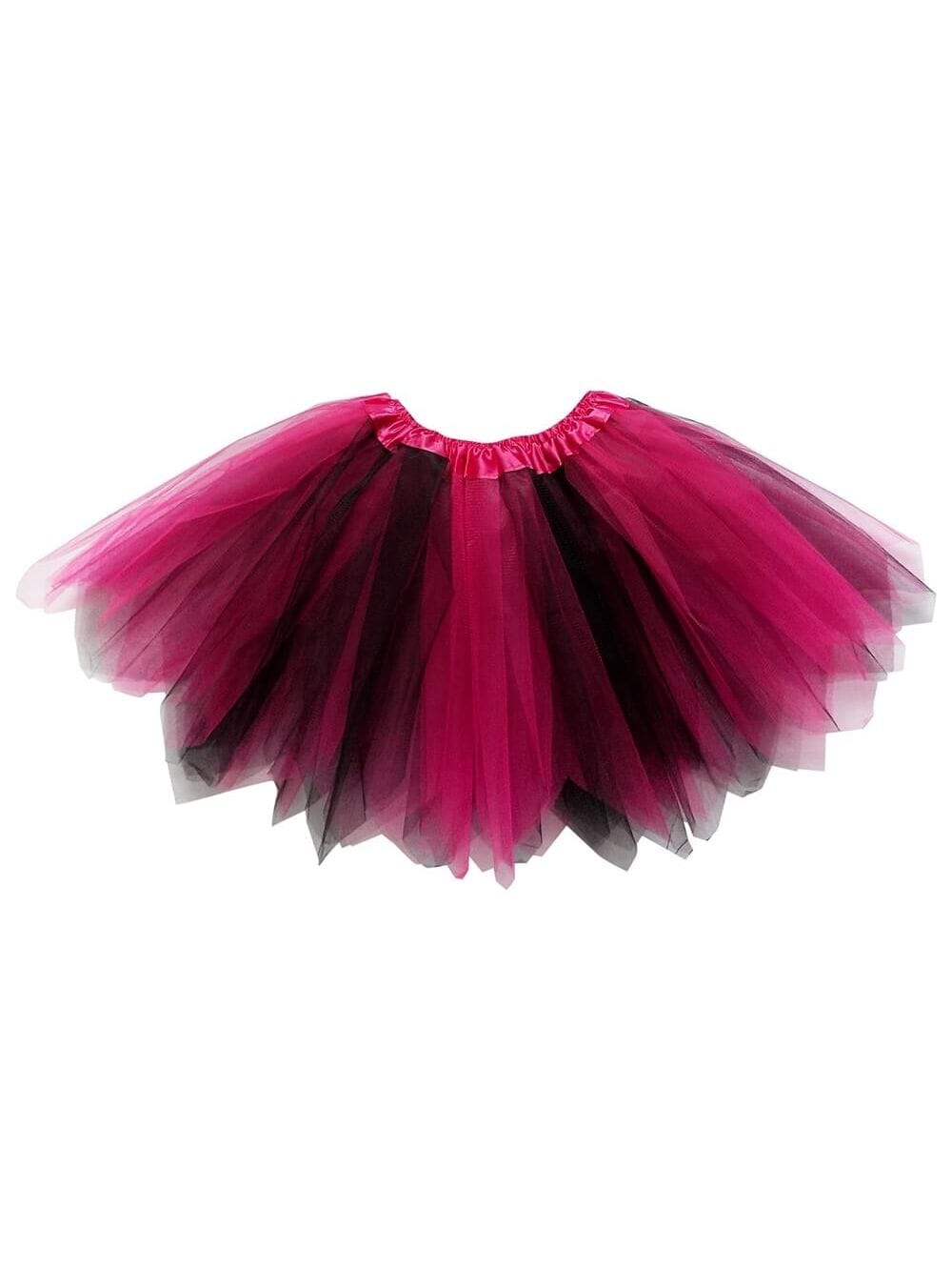 Hot Pink & Black Fairy Costume Pixie Tutu Skirt for Kids, Adults, Plus - Sydney So Sweet