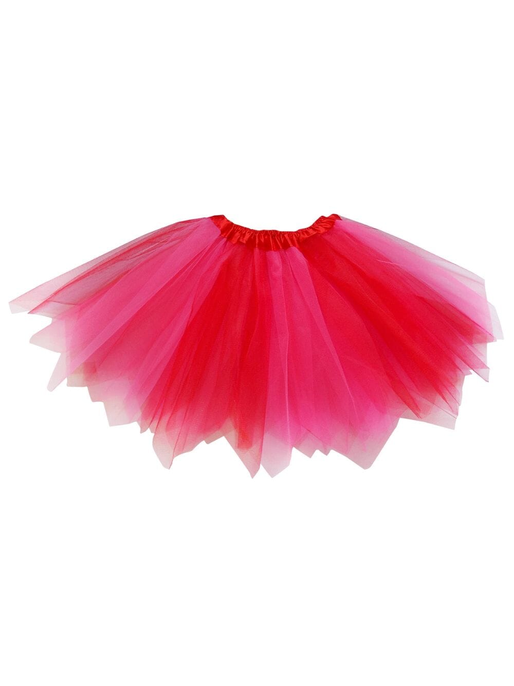 Neon Pink & Red Fairy Costume Pixie Tutu Skirt for Kids, Adults, Plus - Sydney So Sweet