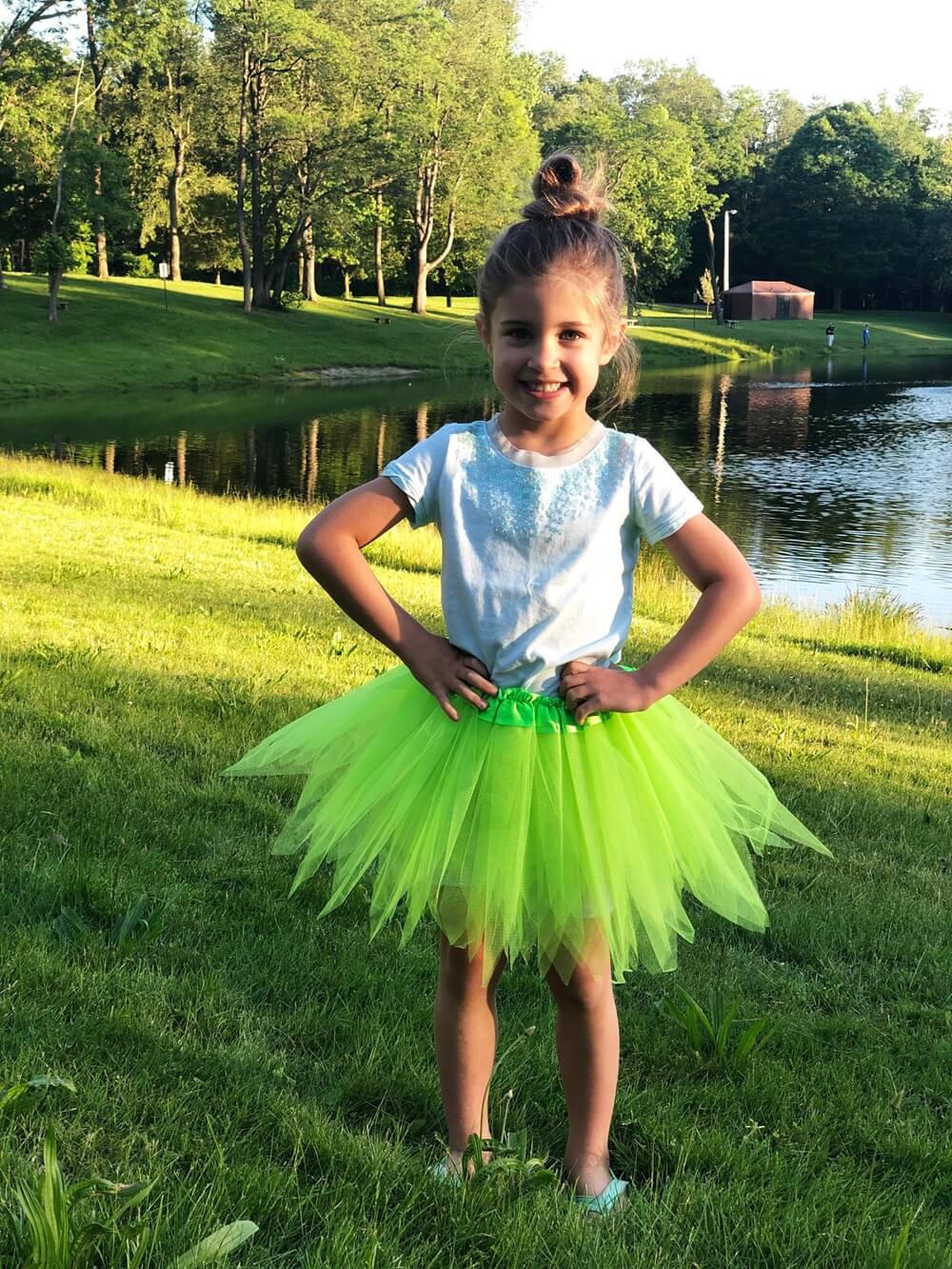 Neon Green Fairy Costume Pixie Tutu Skirt for Kids, Adults, Plus - Sydney So Sweet