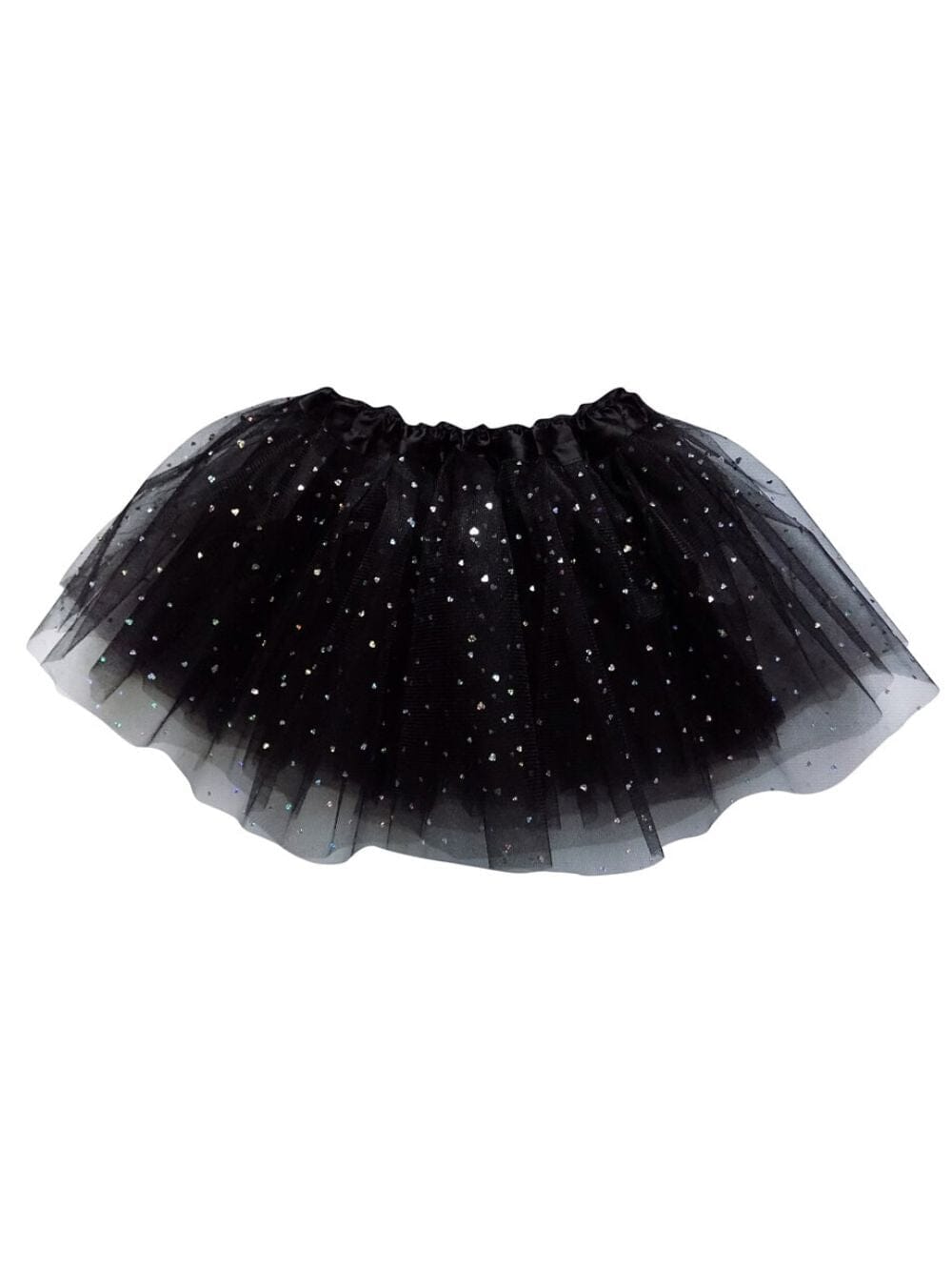 Black Sequin Heart Valentine's Day Tutu Skirt Costume for Toddler, Girls, Women, Plus - Sydney So Sweet
