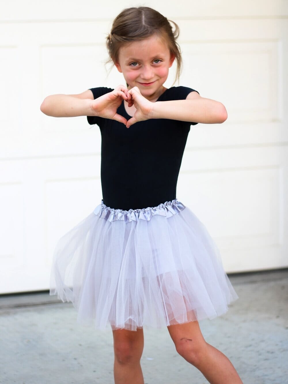 Silver Gray Tutu Skirt for Girls – 3-Layer Tulle Ballet, Dance, and Dress-Up Costume Skirt - Sydney So Sweet