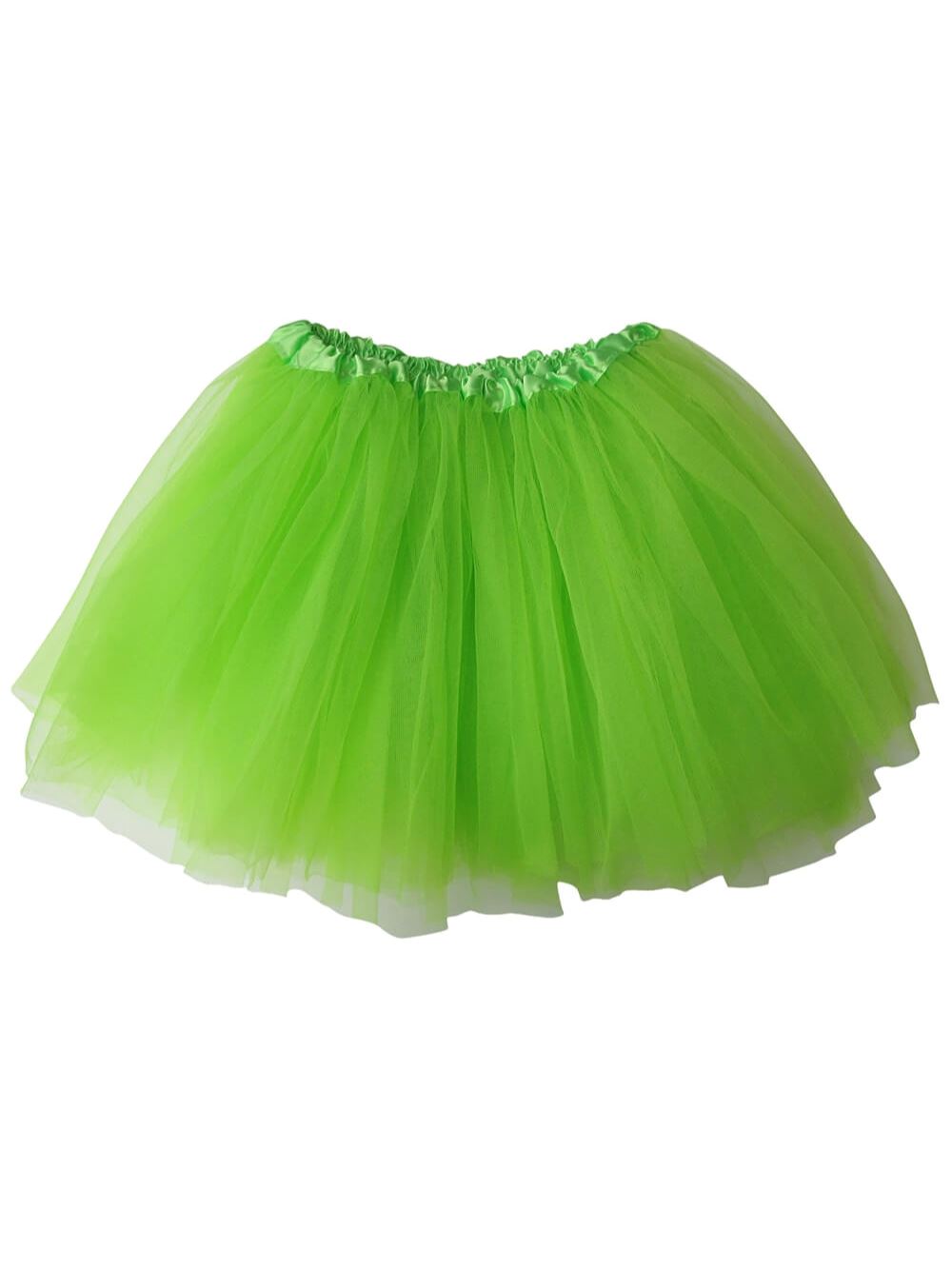 Neon Green Tutu Skirt for Girls – 3-Layer Tulle Ballet, Dance, and Dress-Up Costume Skirt - Sydney So Sweet
