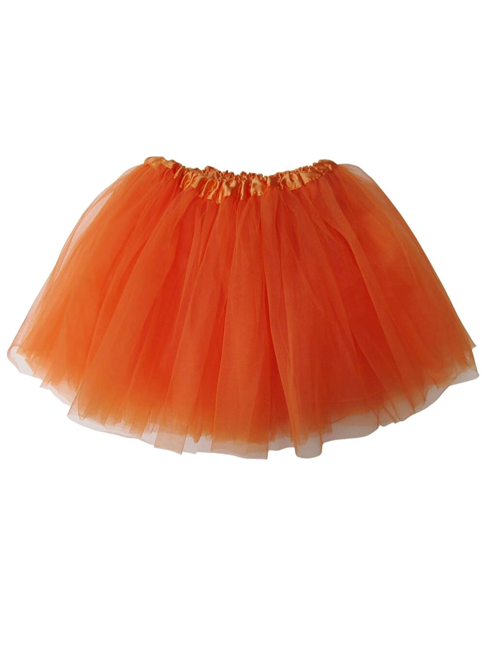 Orange Tutu Skirt for Girls – 3-Layer Tulle Ballet, Dance, and Dress-Up Costume Skirt - Sydney So Sweet