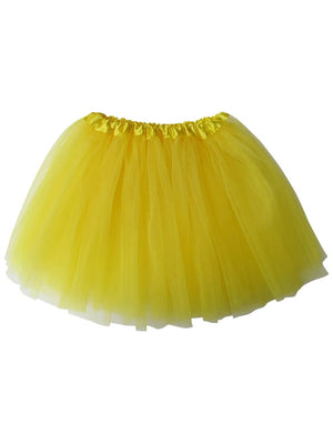 Yellow Tutu Skirt - Kids Size 3-Layer Tulle Basic Ballet Dance Costume Tutus for Girls - Sydney So Sweet