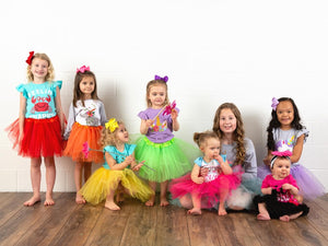 Red Tutu Skirt - Kid Size 3-Layer Tulle Basic Ballet Dance Costume Tutus for Toddler & Girls - Sydney So Sweet