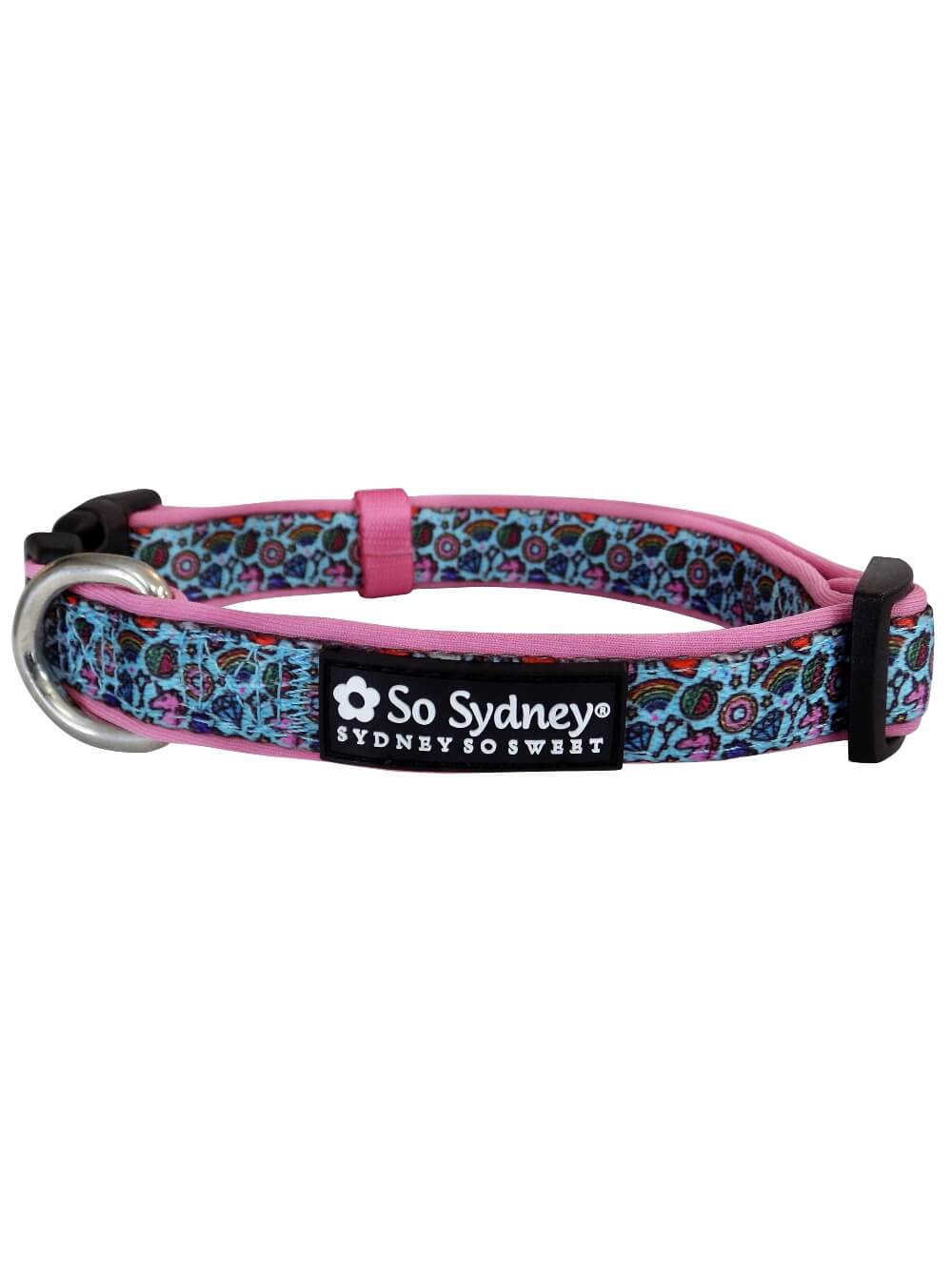 Rainbows & Unicorns Comfy, Cool, & Fun Fashion Dog Collar - Sydney So Sweet