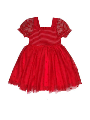 Red Heart Tulle Chiffon Special Occasion Girls Tutu Dress - Sydney So Sweet