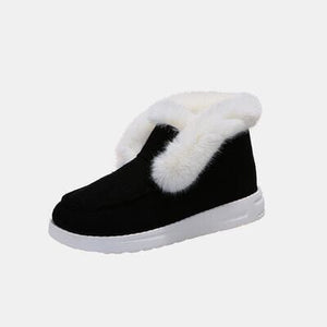Furry Suede Snow Boots - Sydney So Sweet