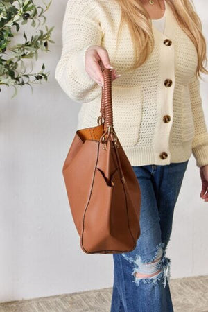Faux Leather Handbag with Pouch - Sydney So Sweet
