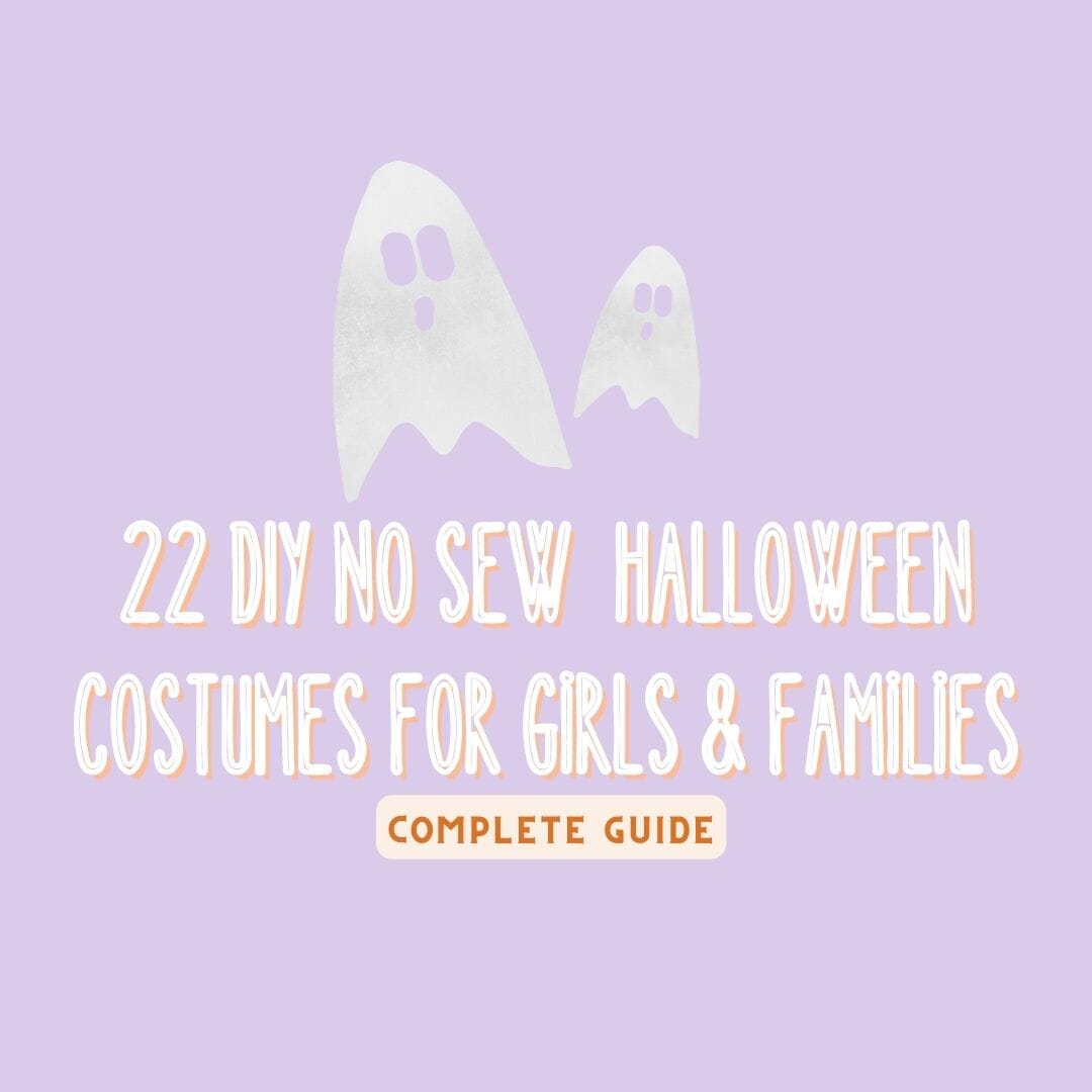 17 easy DIY no sew halloween costumes for girls and moms, complete guide