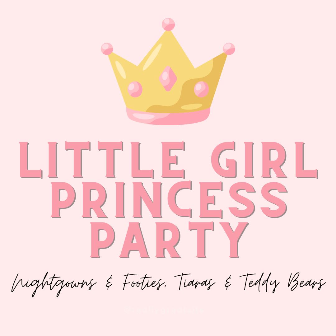 Little Girl PJ Parties: Nightgowns & Footies, Tiaras & Teddy Bears graphic