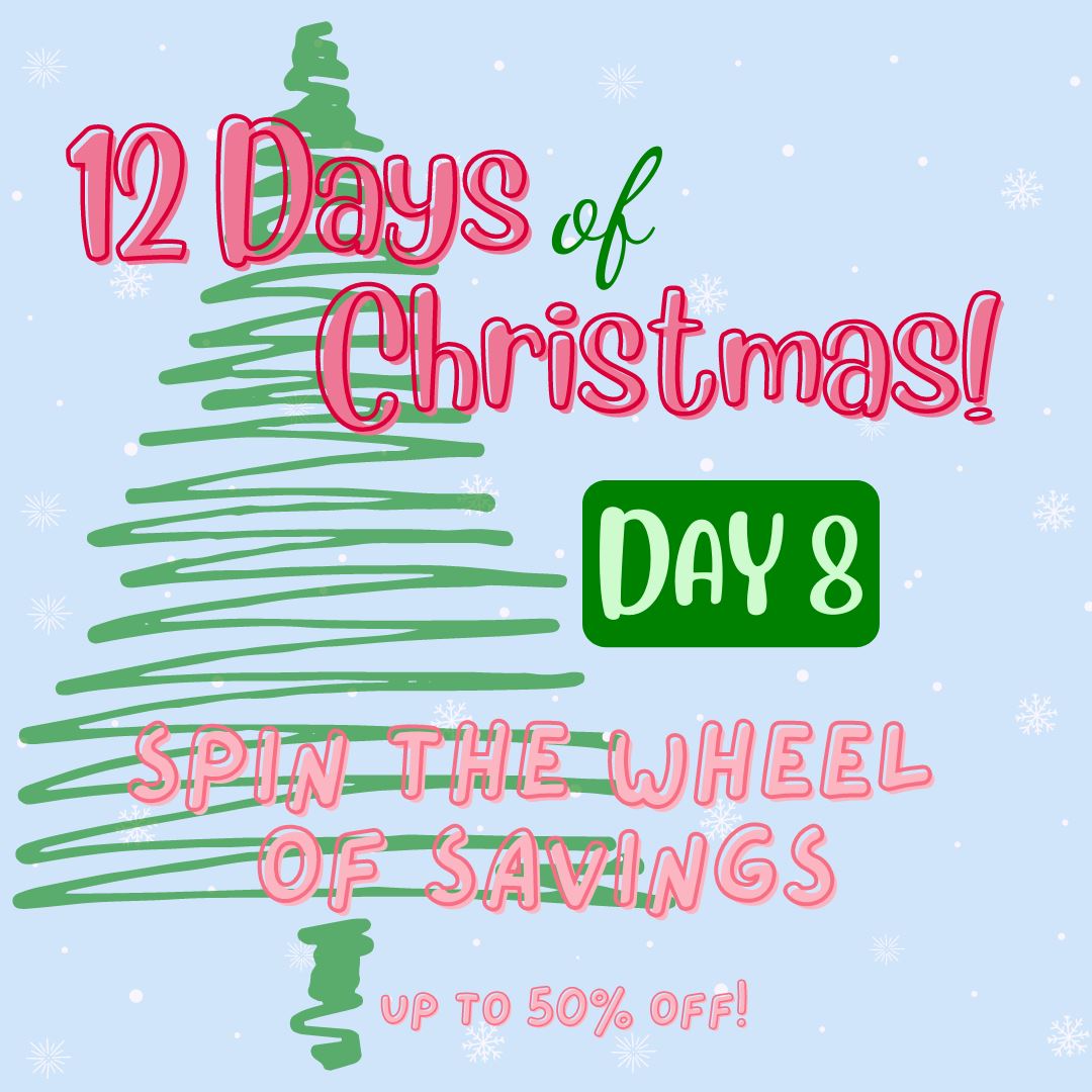 12 Days of Deals - Day 8 - Spin the Wheel for A Mystery Coupon