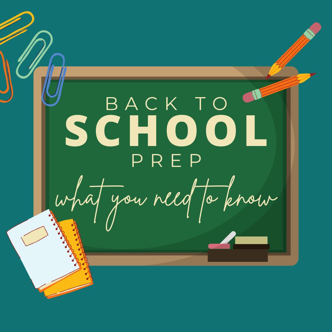 back to school prep