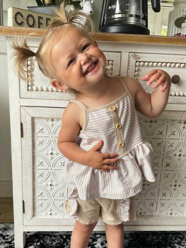 Little Girl Rompers, Shorts and Capris