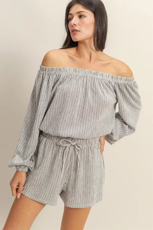 HYFVE Off Shoulder Top and Shorts Set - Sydney So Sweet