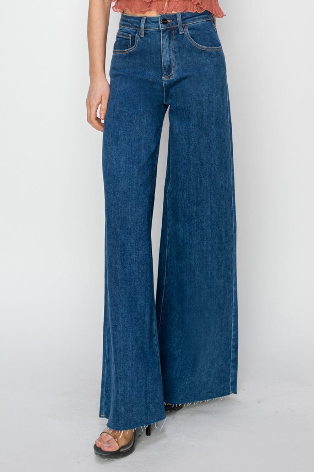 RISEN High Rise Palazzo Jeans - Sydney So Sweet