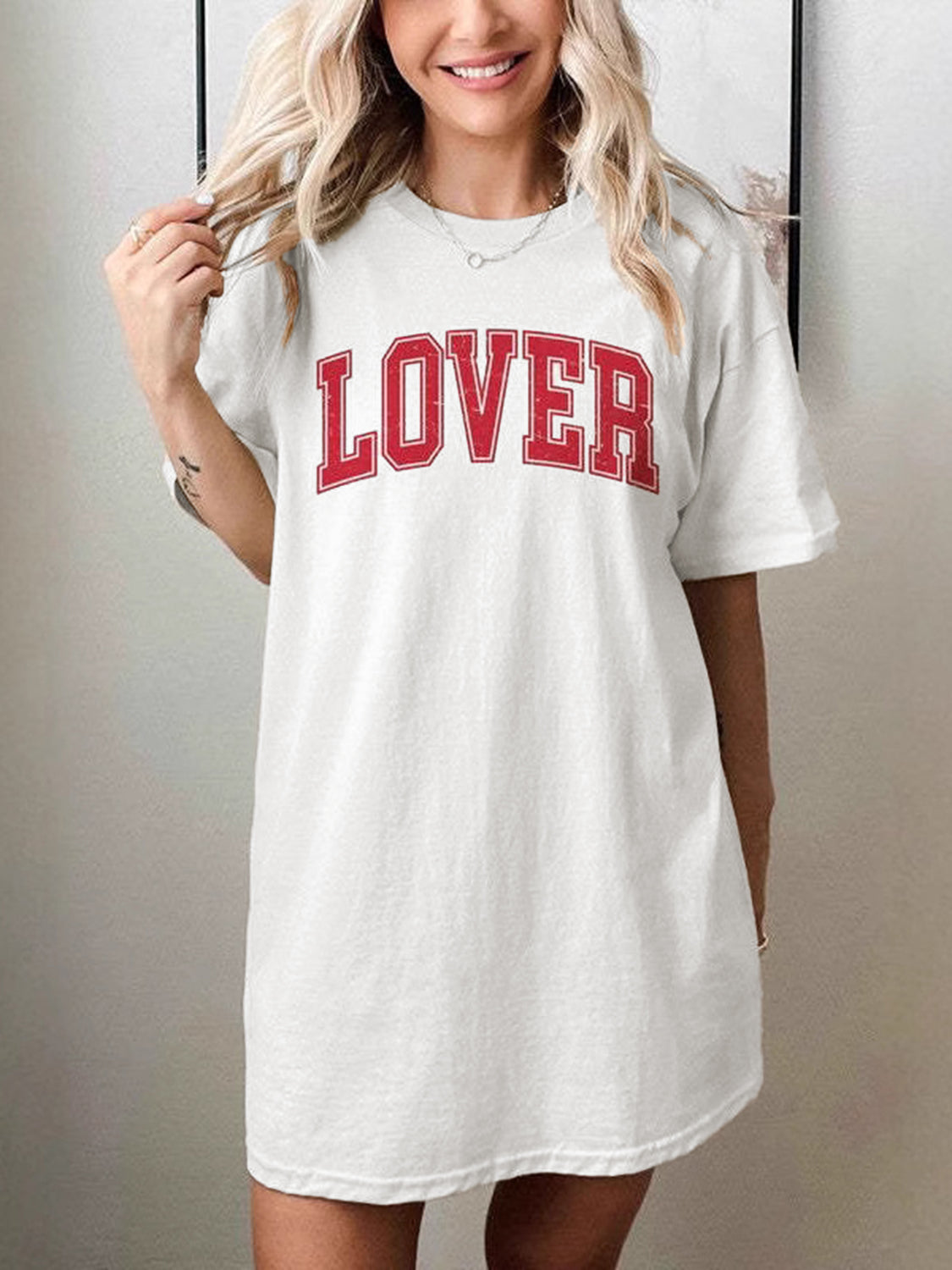 LOVER Round Neck Half Sleeve T-Shirt - Sydney So Sweet