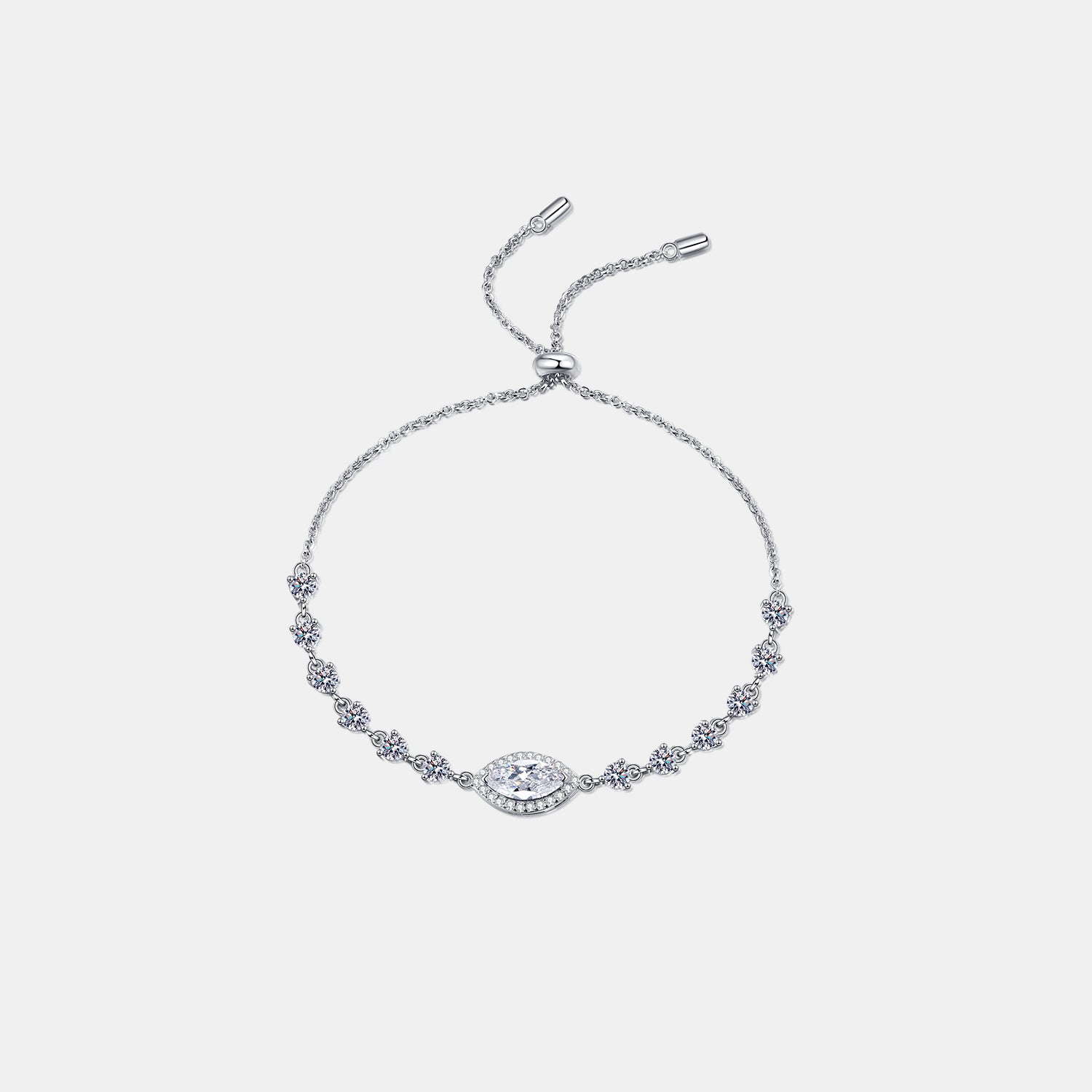 1 Carat Moissanite 925 Sterling Silver Bracelet - Sydney So Sweet