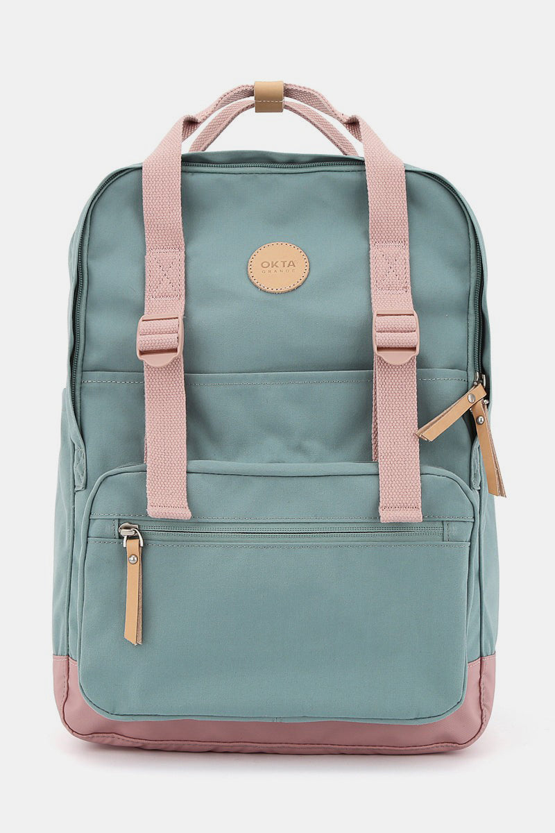 Himawari Waterproof Canvas Backpack Bag with Side Pockets - Sydney So Sweet