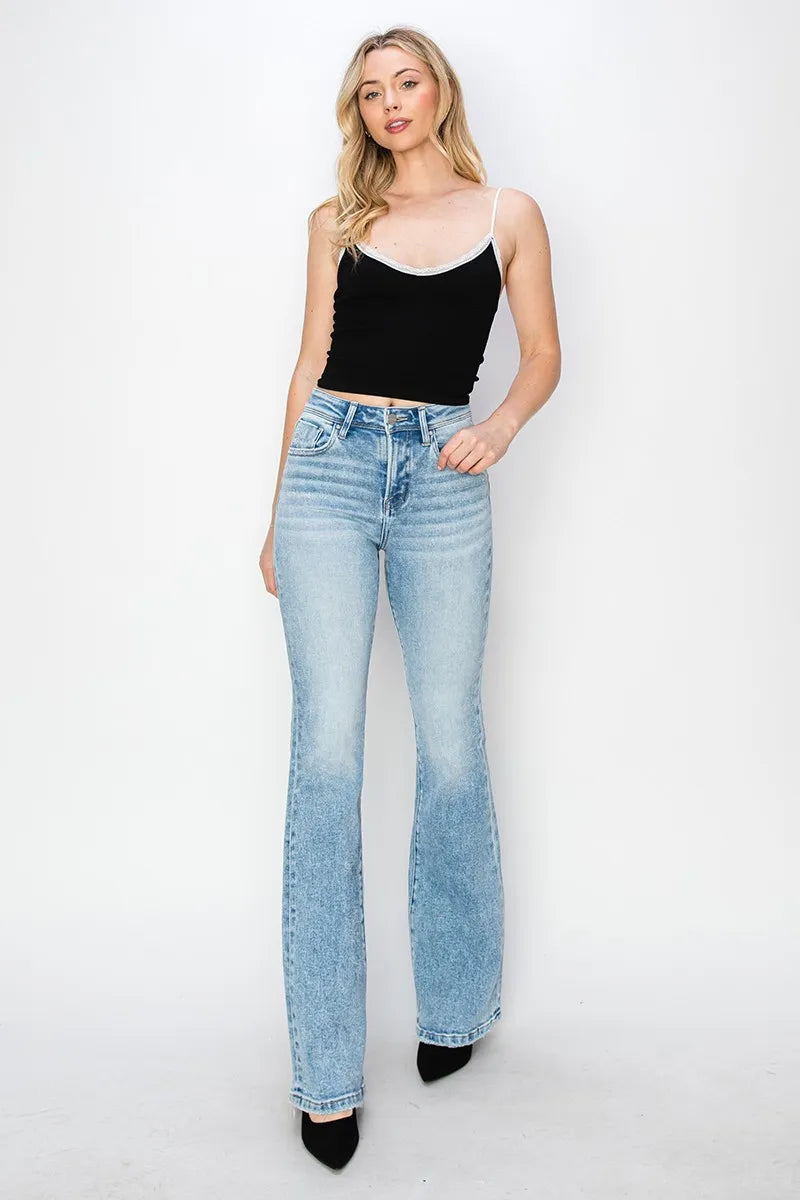 RISEN High Rise Bootcut Jeans - Sydney So Sweet