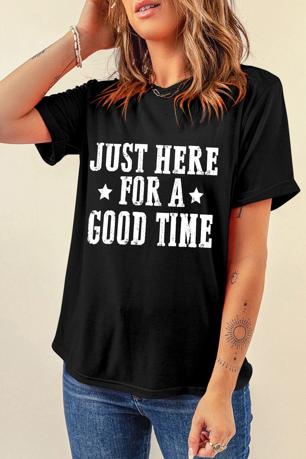 Just Here for a Good Time Short Sleeve T-Shirt - Sydney So Sweet